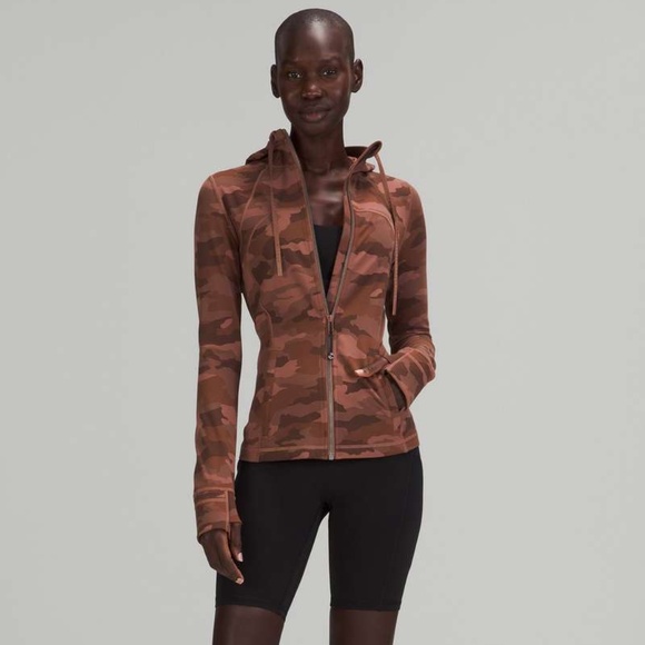 Lululemon Define Hooded Jacket Heritage 365 Camo Deep Coal Multi in Size 6 - Picture 1 of 12